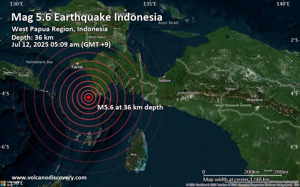 Strong Mag 5 5 Earthquake Ceram Sea 80 Km South Of Pulau Karas Quakemap 21949604