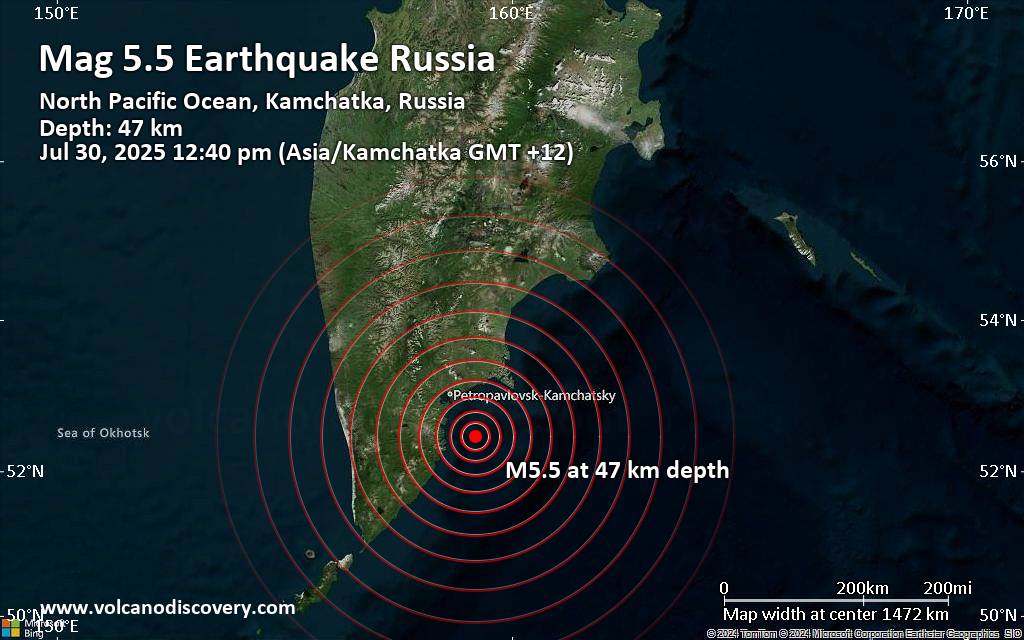 Earthquake map france