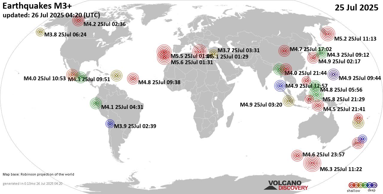 Earthquakes 9 0 or greater