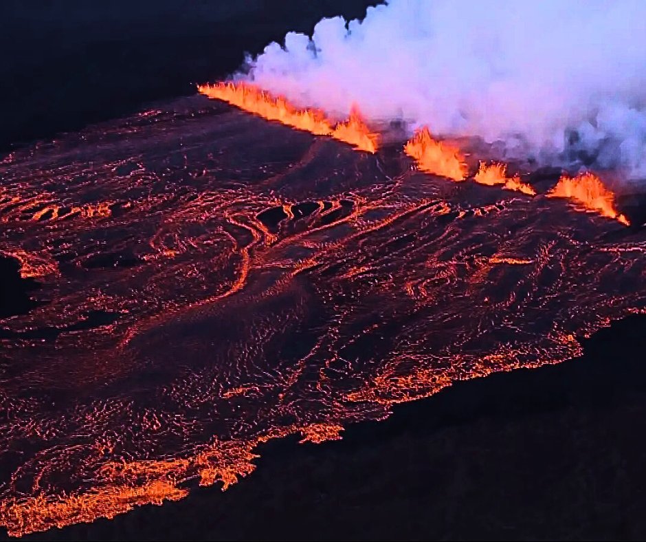 Svartsengi volcano update: fountaining and lava flows continue from two fissures