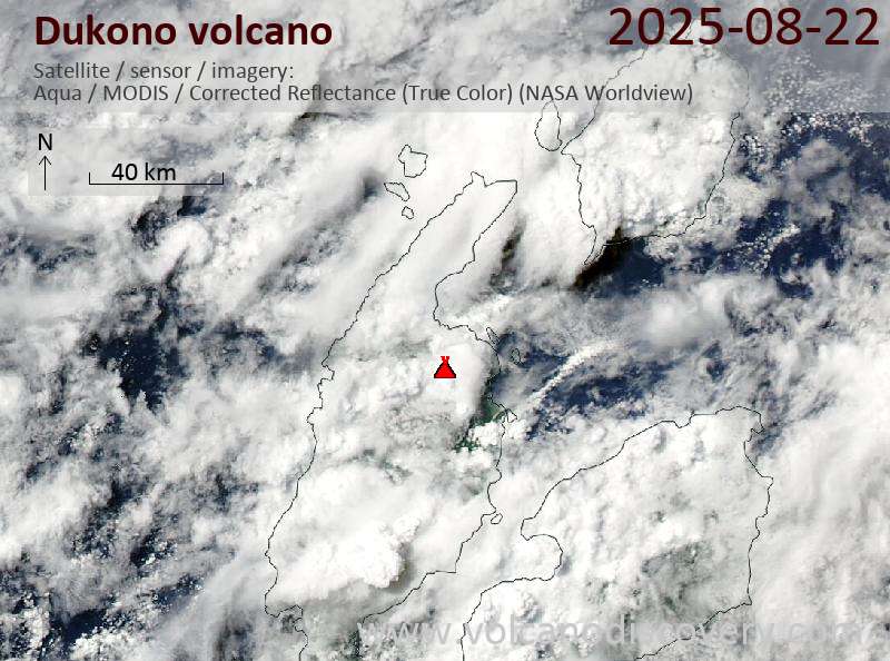 Dukono Volcano Volcanic Ash Advisory: CONTINUOUS VA REPORTED TO FL050 AT 22/2354Z MOV NE