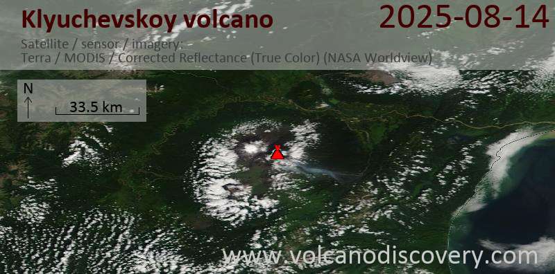 英語版　Volcanic  Volcanic Activity Worldwide 6 Aug 2025: Klyuchevskoy Volcano