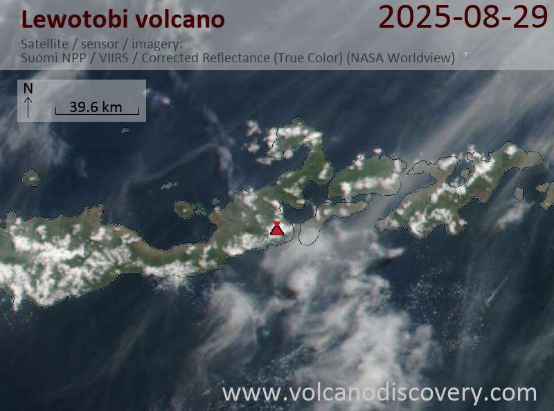 Lewotobi Volcano Volcanic Ash Advisory: VA TO FL090 REPORTED AT 29/1538Z MOV W EST VA DTG: 29/1840Z to 9000 ft (2700 m)