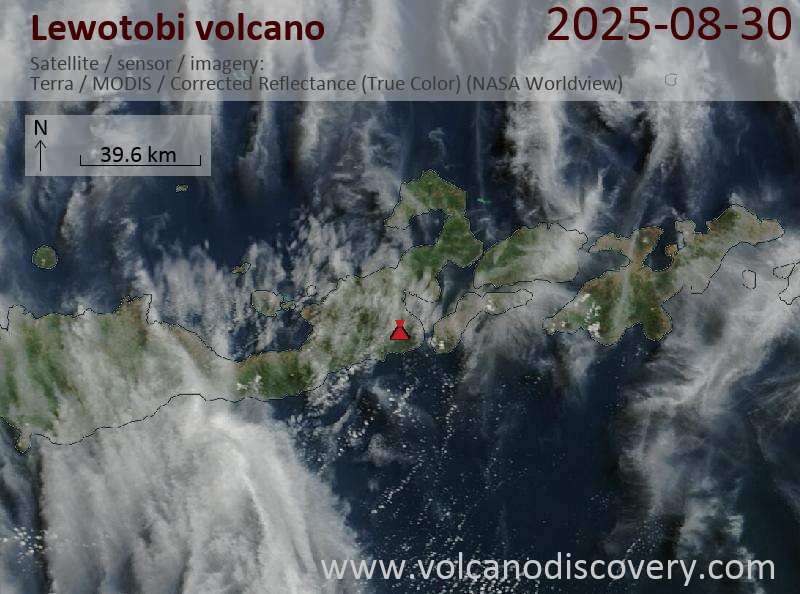 Lewotobi Volcano Volcanic Ash Advisory: VA TO FL090 LAST REPORTED AT 29/1538Z MOV W to 9000 ft (2700 m)