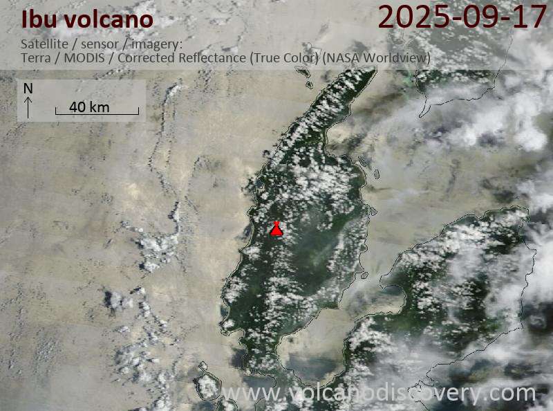 Ibu Volcano Volcanic Ash Advisory: VA TO FL060 LAST REP AT 17/1024Z MOV W EST VA DTG: 17/1110Z to 6000 ft (1800 m)