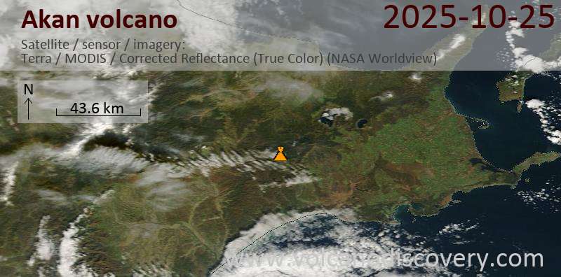 Akan Volcano Volcanic Ash Advisory: ERUPTED AT 20251025/0417Z FL050 EXTD NE OBS VA DTG: 25/0530Z