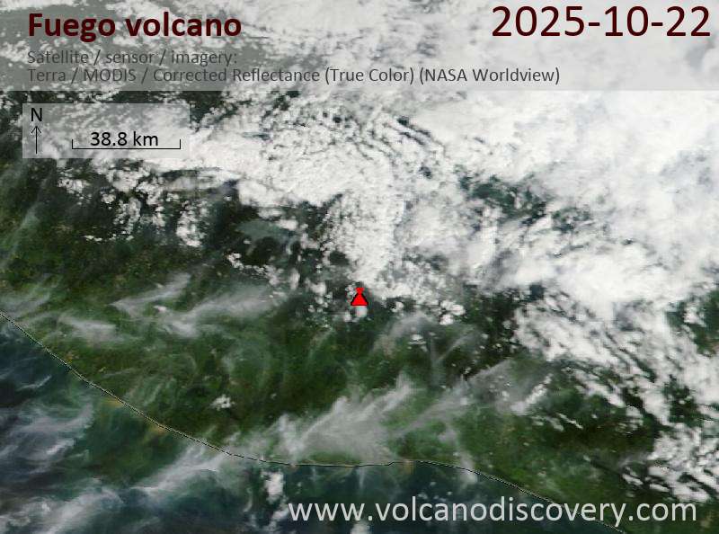 Fuego Volcano Volcanic Ash Advisory: FREQUENT SML VA EMS