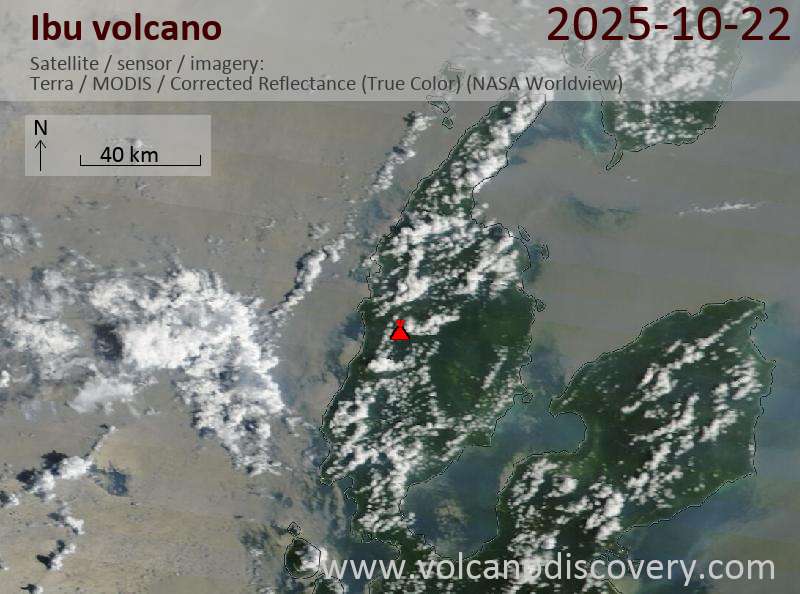 Ibu Volcano Volcanic Ash Advisory: VA TO FL060 REP AT 22/1519Z EST VA DTG: 22/1730Z to 6000 ft (1800 m)