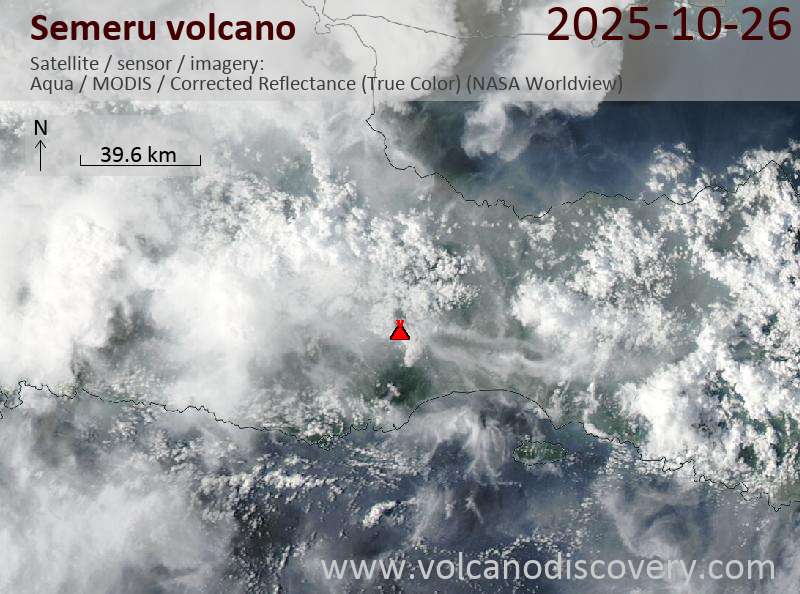 Semeru Volcano Volcanic Ash Advisory: VA TO FL140 LAST REPORTED 26/1226Z EST VA DTG: 26/1510Z to 14000 ft (4300 m)