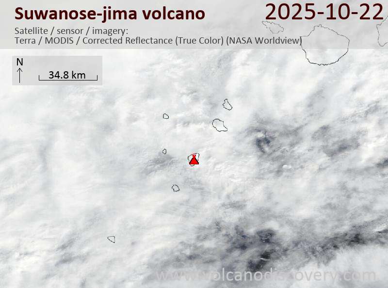 Suwanose-jima Volcano Volcanic Ash Advisory: EXPLODED AT 20251022/0810Z VA CLD UNKNOWN OBS VA DTG: 22/0800Z