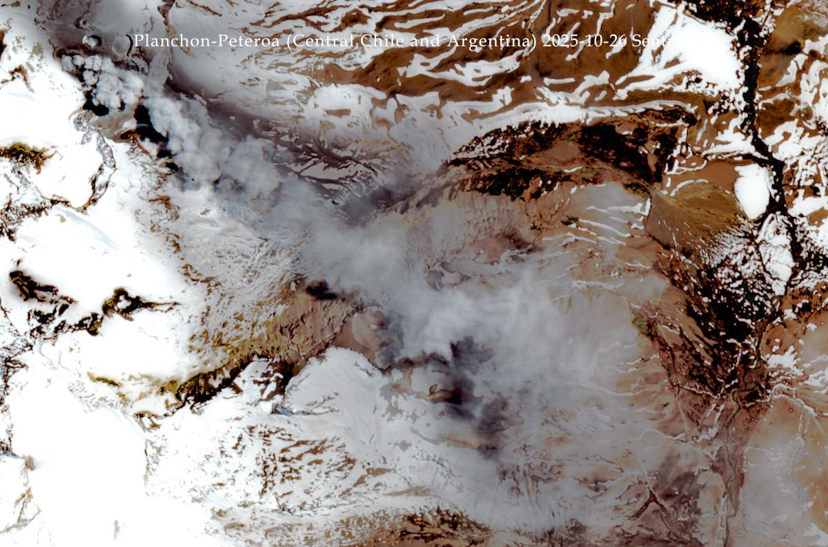 Planchón-Peteroa volcano (Central Chile and Argentina): new eruption as seen from space
