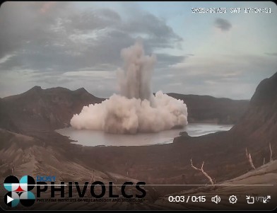 Taal volcano (Luzon Island, Philippines): small phreatomagmatic explosion