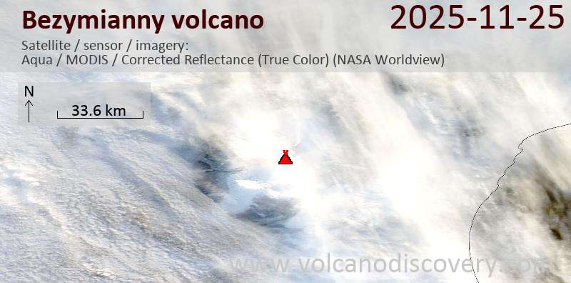 Bezymianny Volcano Volcanic Ash Advisory: VA EMISSIONS CONTINUING OBS VA DTG: 25/1720Z to 17000 ft (5200 m)