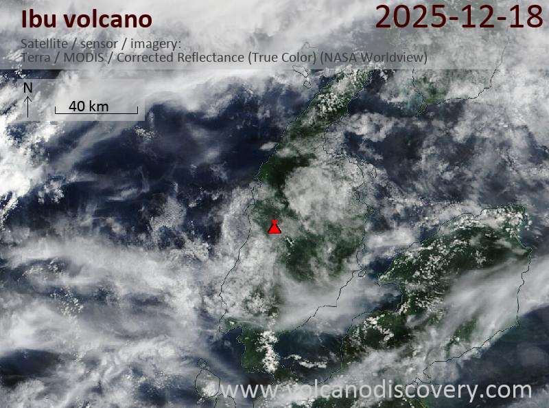 Ibu Volcano Volcanic Ash Advisory: VA TO FL070 LAST REPORTED AT 17/1701Z EST VA DTG: 18/0400Z to 7000 ft (2100 m)