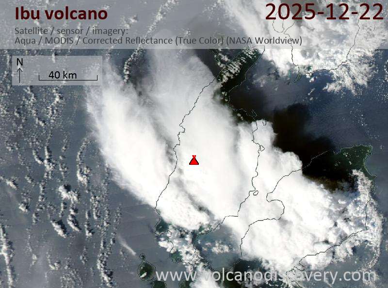 Ibu Volcano Volcanic Ash Advisory: VA TO FL070 LAST REPORTED AT 22/2251Z MOV SSE to 7000 ft (2100 m)