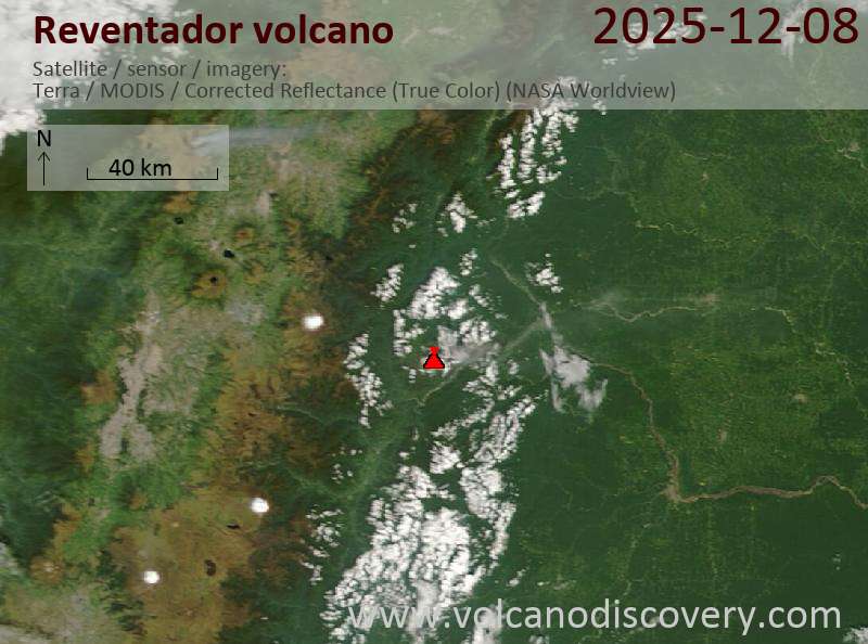 Reventador Volcano Volcanic Ash Advisory: ONGOING VA MOVG SE to 16000 ft (4900 m)