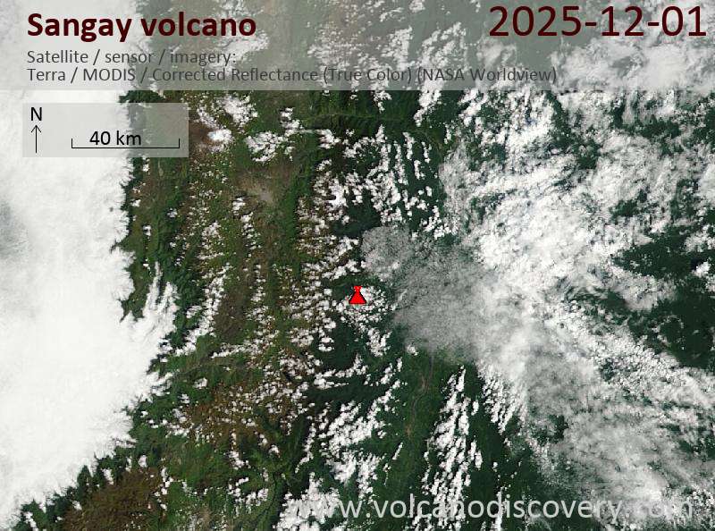 Sangay Volcano Volcanic Ash Advisory: NEW VA EMS OBS  to 19000 ft (5800 m)