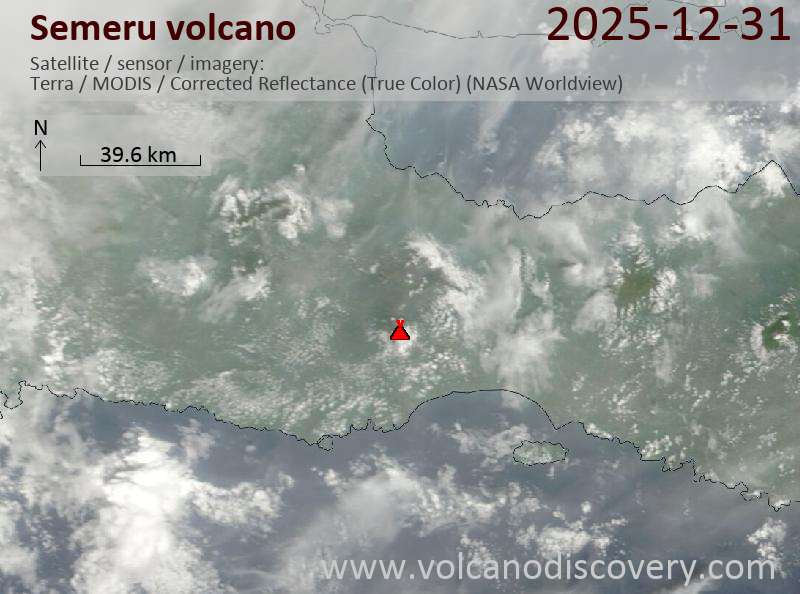 Semeru Volcano Volcanic Ash Advisory: VA ERUPTION LAST REPORTED AT 31/0009Z EST VA DTG: 31/0350Z