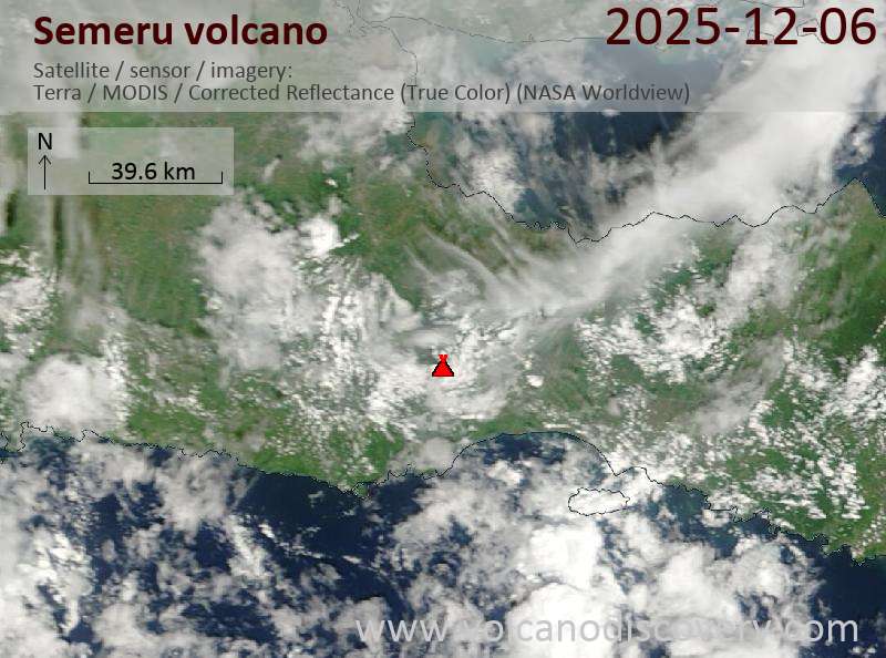 Semeru Volcano Volcanic Ash Advisory: VA TO FL150 OBS AT 06/2030Z MOV S OBS VA DTG: 06/2030Z to 15000 ft (4600 m)