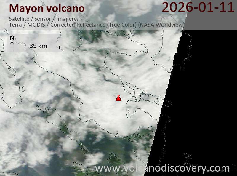 Mayon Volcano Volcanic Ash Advisory: ERUPTION AT 20260111/1244Z VA CLD UNKNOWN REPORTED OBS VA DTG: 11/1300Z