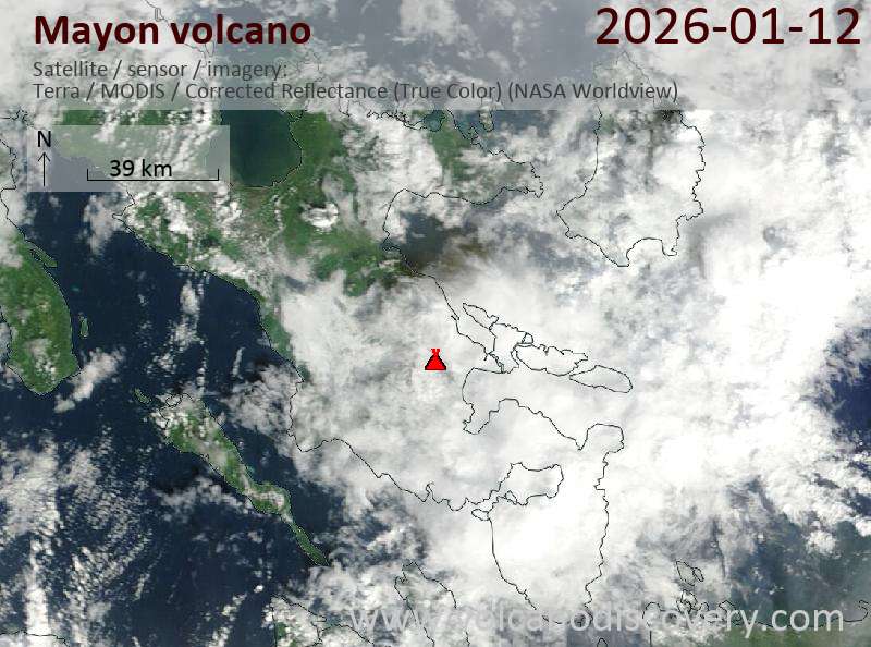 Mayon Volcano Volcanic Ash Advisory: ERUPTION AT 20260112/1325Z VA CLD UNKNOWN REPORTED OBS VA DTG: 12/1620Z