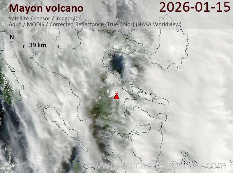 Mayon Volcano Volcanic Ash Advisory: ERUPTION AT 20260116/0015Z VA CLD UNKNOWN REPORTED OBS VA DTG: 16/0040Z
