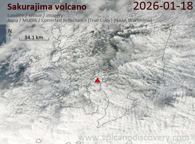 Sakurajima Volcano Volcanic Ash Advisory: ERUPTED AT 20260118/2005Z FL090 EXTD E OBS VA DTG: 18/2000Z
