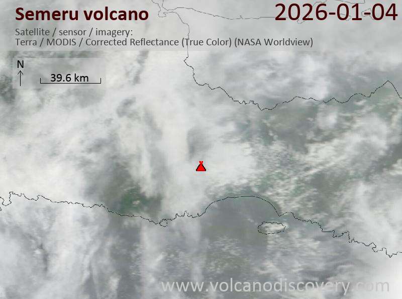 Semeru Volcano Volcanic Ash Advisory: VA TO FL150 LAST REPORTED AT 03/2322Z EST VA DTG: 04/0950Z to 15000 ft (4600 m)