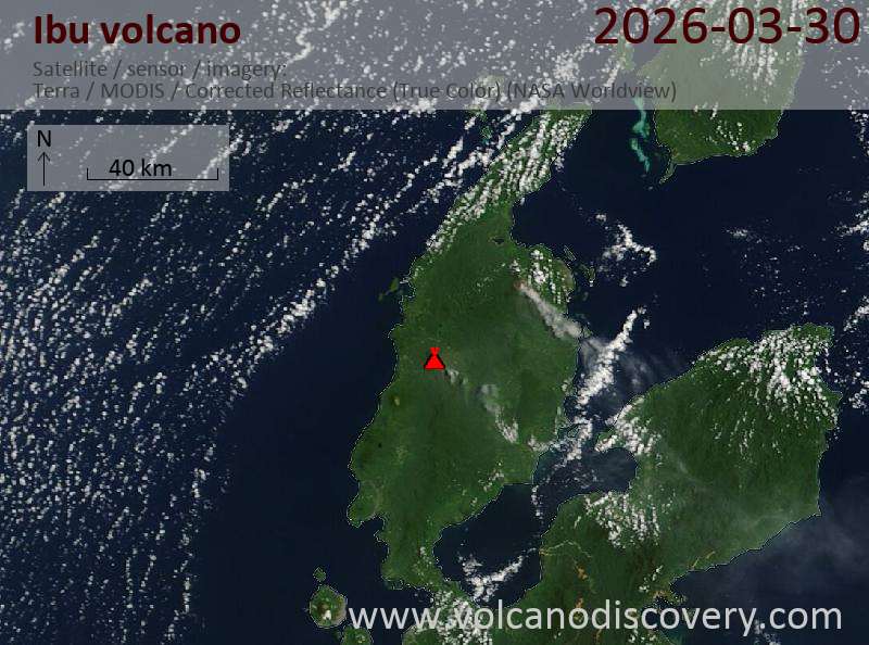 Ibu Volcano Volcanic Ash Advisory: VA TO FL070 OBS AT 30/1030Z MOV SE OBS VA DTG: 30/1030Z to 7000 ft (2100 m)