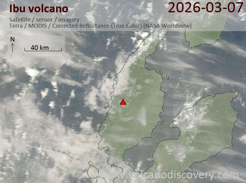 Ibu Volcano Volcanic Ash Advisory: VA TO FL070 LAST REPORTED AT 06/2330Z EST VA DTG: 07/0200Z to 7000 ft (2100 m)