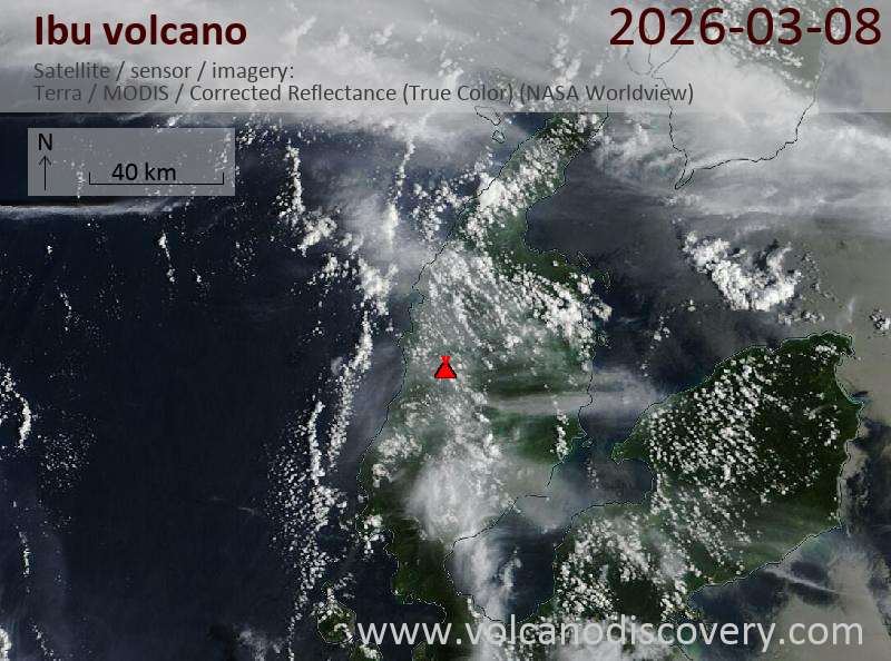 Ibu Volcano Volcanic Ash Advisory: VA TO FL070 LAST REPORTED AT 08/1750Z EST VA DTG: 08/1840Z to 7000 ft (2100 m)