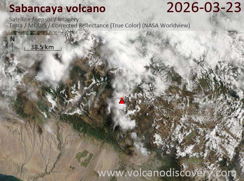 Sabancaya Volcano Volcanic Ash Advisory: UNABLE TO DETECT