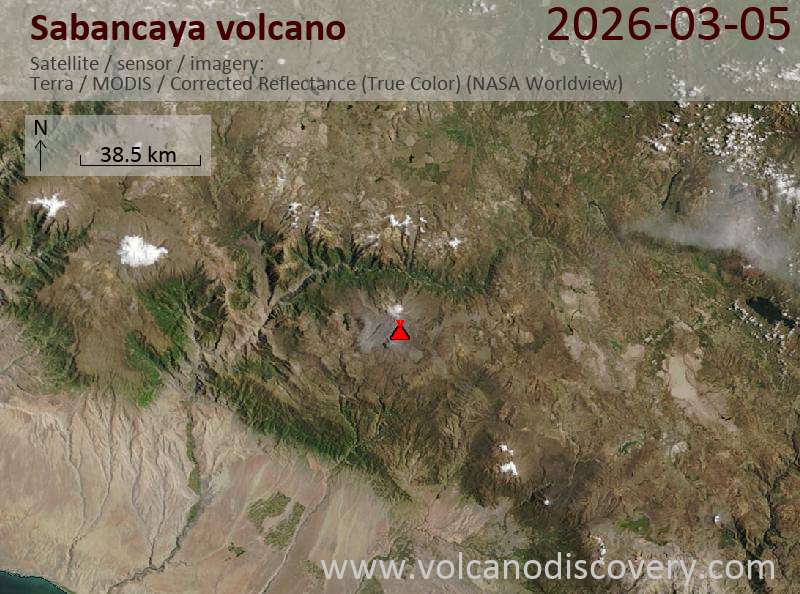Sabancaya Volcano Volcanic Ash Advisory: SPORADIC PUFFS EMISSIONS  to 25000 ft (7600 m)