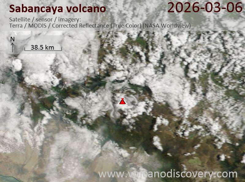 Sabancaya Volcano Volcanic Ash Advisory: SPORADIC EMISSION OF VA  to 28000 ft (8500 m)
