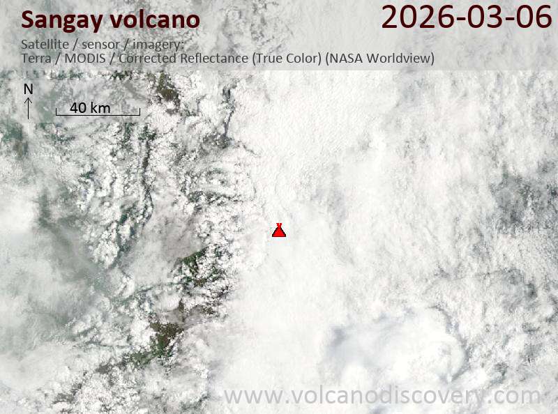 Sangay Volcano Volcanic Ash Advisory: ONGOING VA EM  to 20000 ft (6100 m)