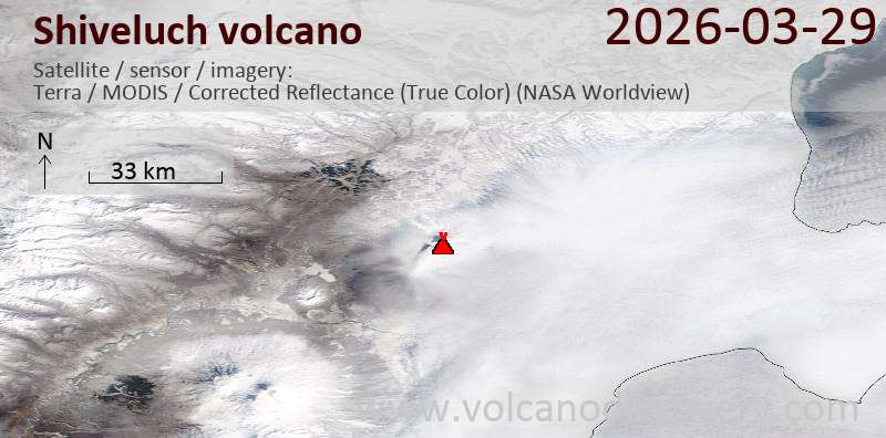 Shiveluch Volcano Volcanic Ash Advisory: VA AT 20260329/0140Z FL140 EXTD E MOV 10KT REPORTED