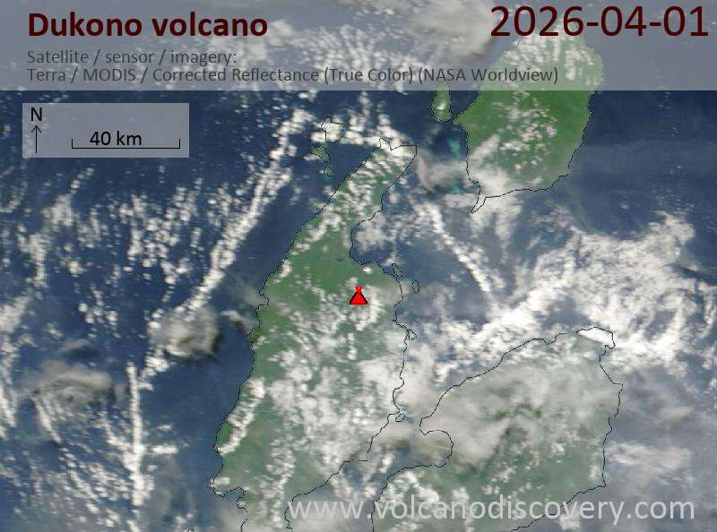 Dukono Volcano Volcanic Ash Advisory: VA TO FL070 OBS EXT NE AT 01/0500Z OBS VA DTG: 01/0500Z to 7000 ft (2100 m)
