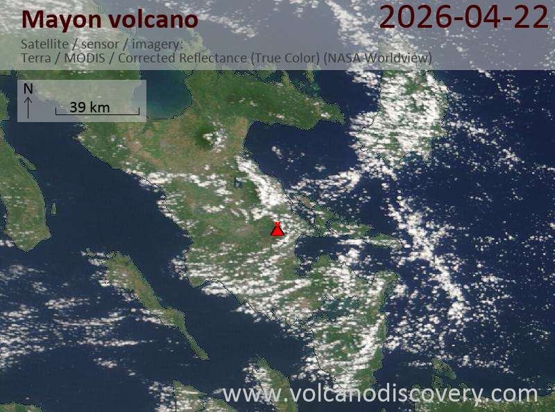 Mayon Volcano Volcanic Ash Advisory: ERUPTION AT 20260422/1030Z FL090 EXTD WSW REPORTED OBS VA DTG: 22/1030Z