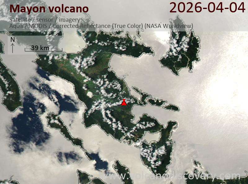 Mayon Volcano Volcanic Ash Advisory: ERUPTION AT 20260405/0052Z FL120 EXTD WSW REPORTED OBS VA DTG: 05/0100Z