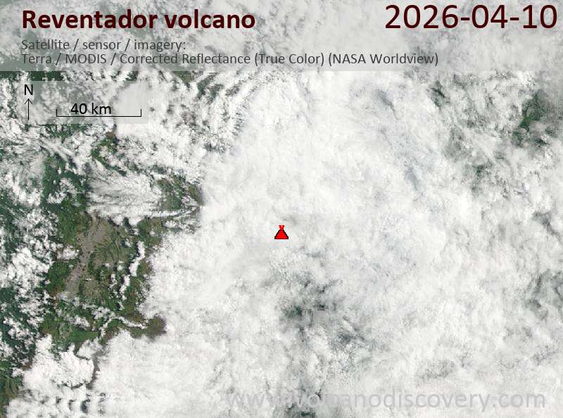 Reventador Volcano Volcanic Ash Advisory: ONGOING VA EMS to 14000 ft (4300 m)