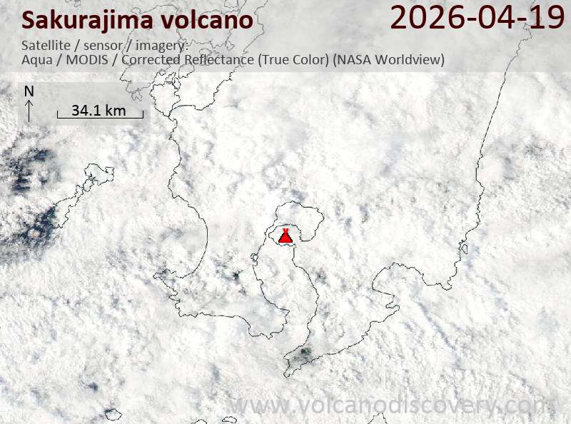 Sakurajima Volcano Volcanic Ash Advisory: EXPLODED AT 20260419/2003Z FL050 EXTD W OBS VA DTG: 19/2010Z
