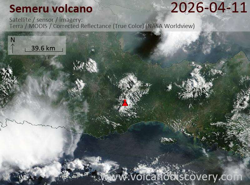 Semeru Volcano Volcanic Ash Advisory: VA TO FL150 REP FM GND AT 11/1032Z EST VA DTG: 11/1200Z to 15000 ft (4600 m)