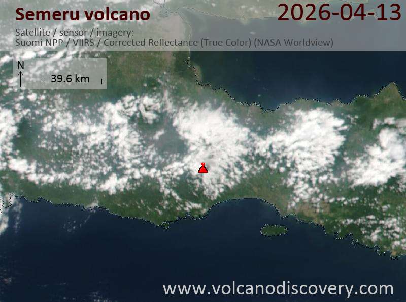 Semeru Volcano Volcanic Ash Advisory: VA TO FL160 OBS AT 13/2340Z MOV NW OBS VA DTG: 13/2340Z to 16000 ft (4900 m)