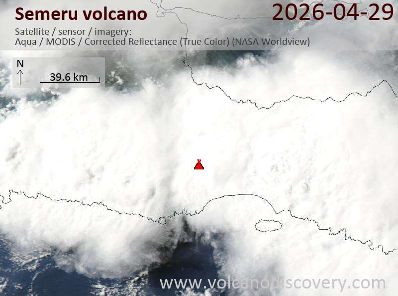 Semeru Volcano Volcanic Ash Advisory: ERUPTION LAST REPORTED FROM GROUND AT 29/1530Z