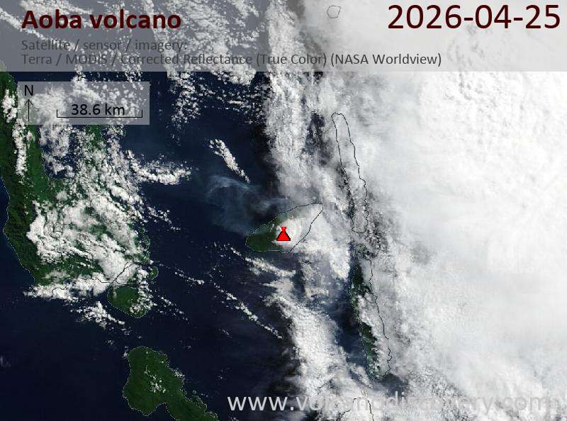 Aoba Volcano Volcanic Ash Advisory: NO EVIDENCE OF FURTHER ERUPTION OBS VA DTG: 25/0257Z