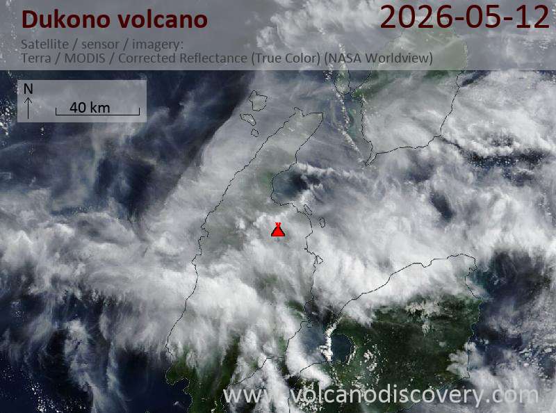 Dukono Volcano Volcanic Ash Advisory: VA EMISSION TO FL180 REP FM GND AT 12/0607Z