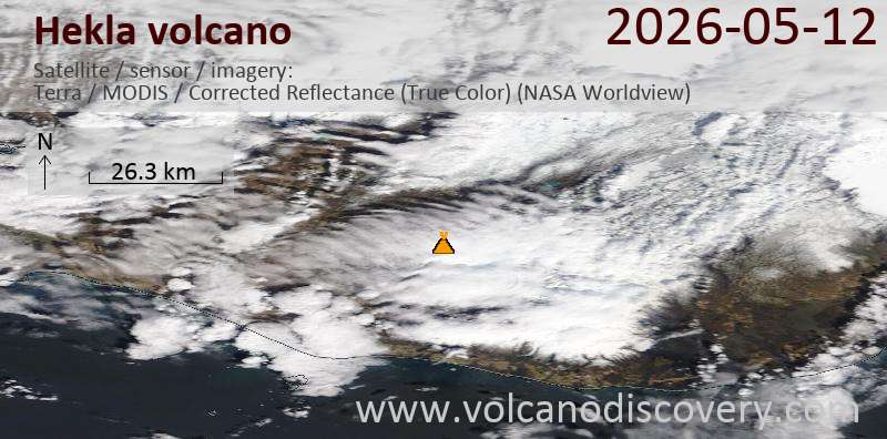 Hekla Volcano Volcanic Ash Advisory: MAX PLUME HEIGHT OF 20KM.
