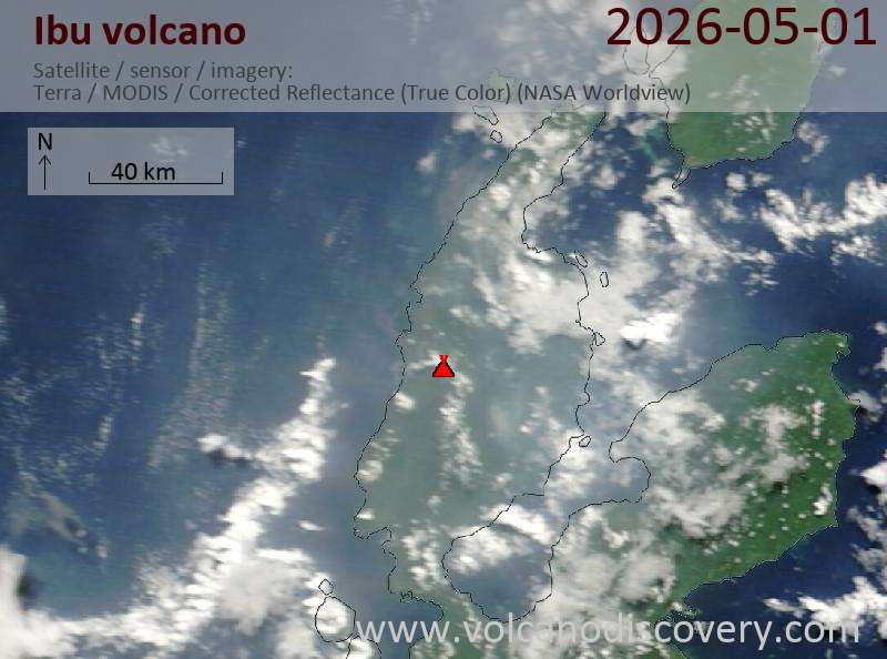 Ibu Volcano Volcanic Ash Advisory: VA TO FL070 OBS AT 01/0330Z EST VA DTG: 01/1110Z to 7000 ft (2100 m)