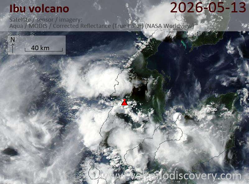 Ibu Volcano Volcanic Ash Advisory: VA TO FL070  OBS AT 13/2310Z MOV WSW OBS VA DTG: 13/2300Z to 7000 ft (2100 m)