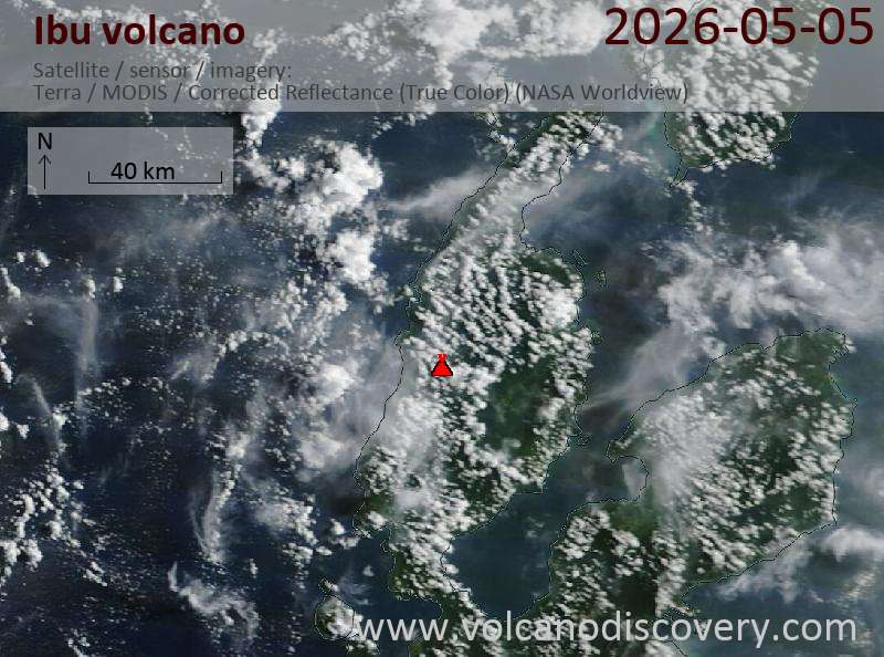 Ibu Volcano Volcanic Ash Advisory: VA TO FL070 LAST REP AT 05/1555Z MOV SE EST VA DTG: 05/1710Z to 7000 ft (2100 m)